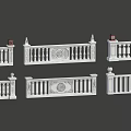 White Stone Balustrades With Carved Patterns Various Designs And Decorative Railings