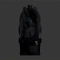 Black Motorcycle Gloves With Protective Design And Stitched Palm Details