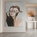 modern decorative painting 3d model