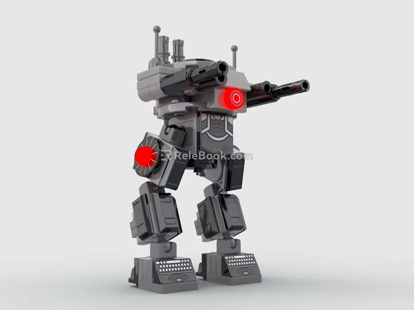 LEGO Toy Blocks Fighting Robot Gundam Mech Warrior Transformers 3d model