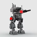 LEGO Toy Blocks Fighting Robot Gundam Mech Warrior Transformers 3d model