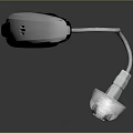 Signia Wireless Computer Headphones With Black Body And White Earbuds