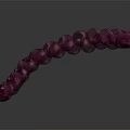 Purple Beaded Bracelet With Smooth Round Shiny Beads As Fashionable Accessory