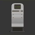 Self Service Computer Terminal With ID Scan Display Screen And Control Panel