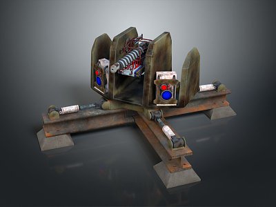 Artillery Gun Artillery Ship Gun Siege Gun Cannon Anti-aircraft Breaking Heavy Gun Heavy Gun 3d model