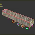 Heavy Duty Aluminum Cargo Trailer With Long Bed And Multiple Wheels For Transport