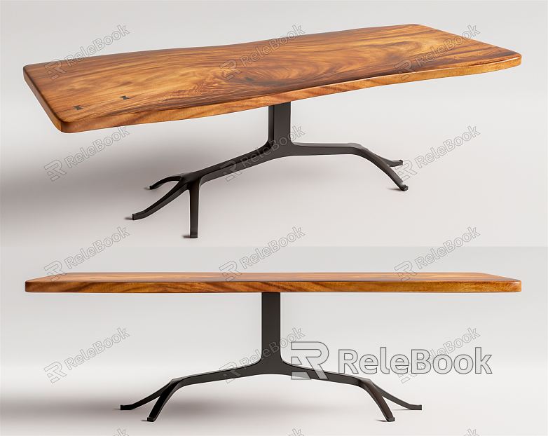 Modern Dining Table Log Dining Table model