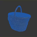 Handcrafted Woven Storage Basket With Lid And Handle For Home Organization