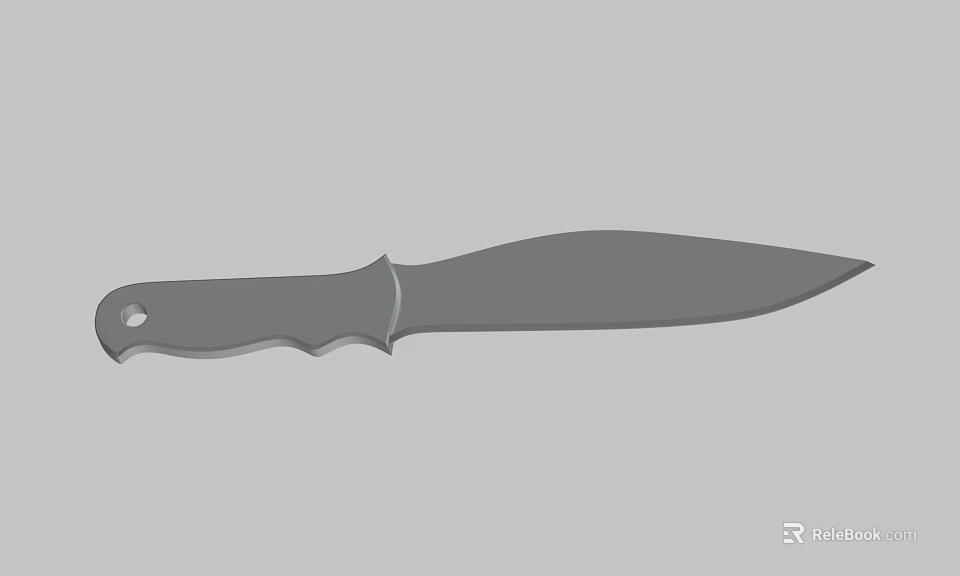 Tactical Weapon Knife Featuring Sharp Stainless Steel Blade And Ergonomic Handle 3d model 
