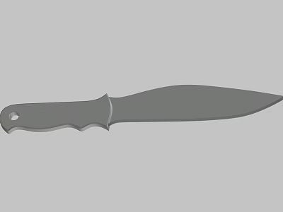 Tactical Weapon Knife Featuring Sharp Stainless Steel Blade And Ergonomic Handle 3d model