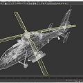 China Armed Helicopter Land Aviation Z19 Helicopter Wuzhi 19 WZ19 Armed Reconnaissance Black Whirlwind Kite 3d model