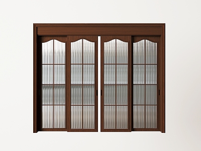 French sliding door kitchen sliding door Changhong glass door sliding door 3d model