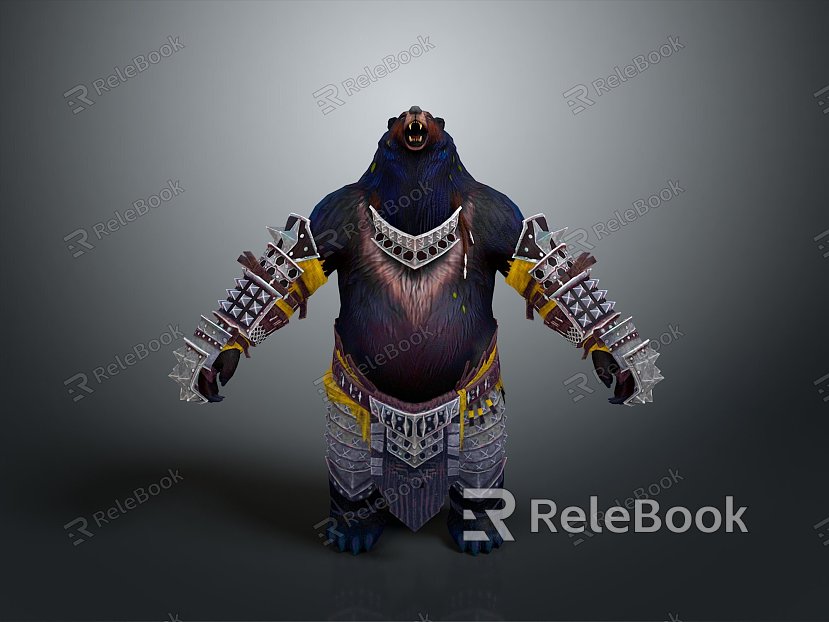 Bear Man Monster Game Character Game Hero Game Character Cartoon Character Game Monster Bumpster model