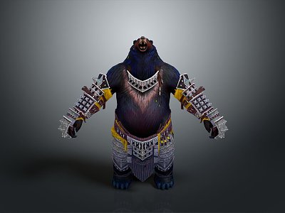 Bear Man Monster Game Character Game Hero Game Character Cartoon Character Game Monster Bumpster 3d model