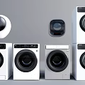Modern Washing Machines With Various Styles Designs And Colors For Home Use