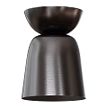 Stylish Black Side Table With Unique Textured Metal Base And Modern Minimalist Design