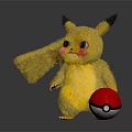 Pikachu Game Movie Character With Yellow Fur Red Cheeks And Poké Ball