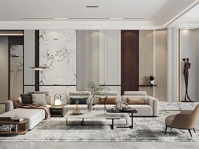 modern living room model