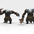 Modern Game Character Integrated Bear Warrior Game Character 3d model