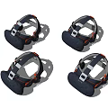 High Quality VR Headsets With Black Ergonomic Design And Orange Accents