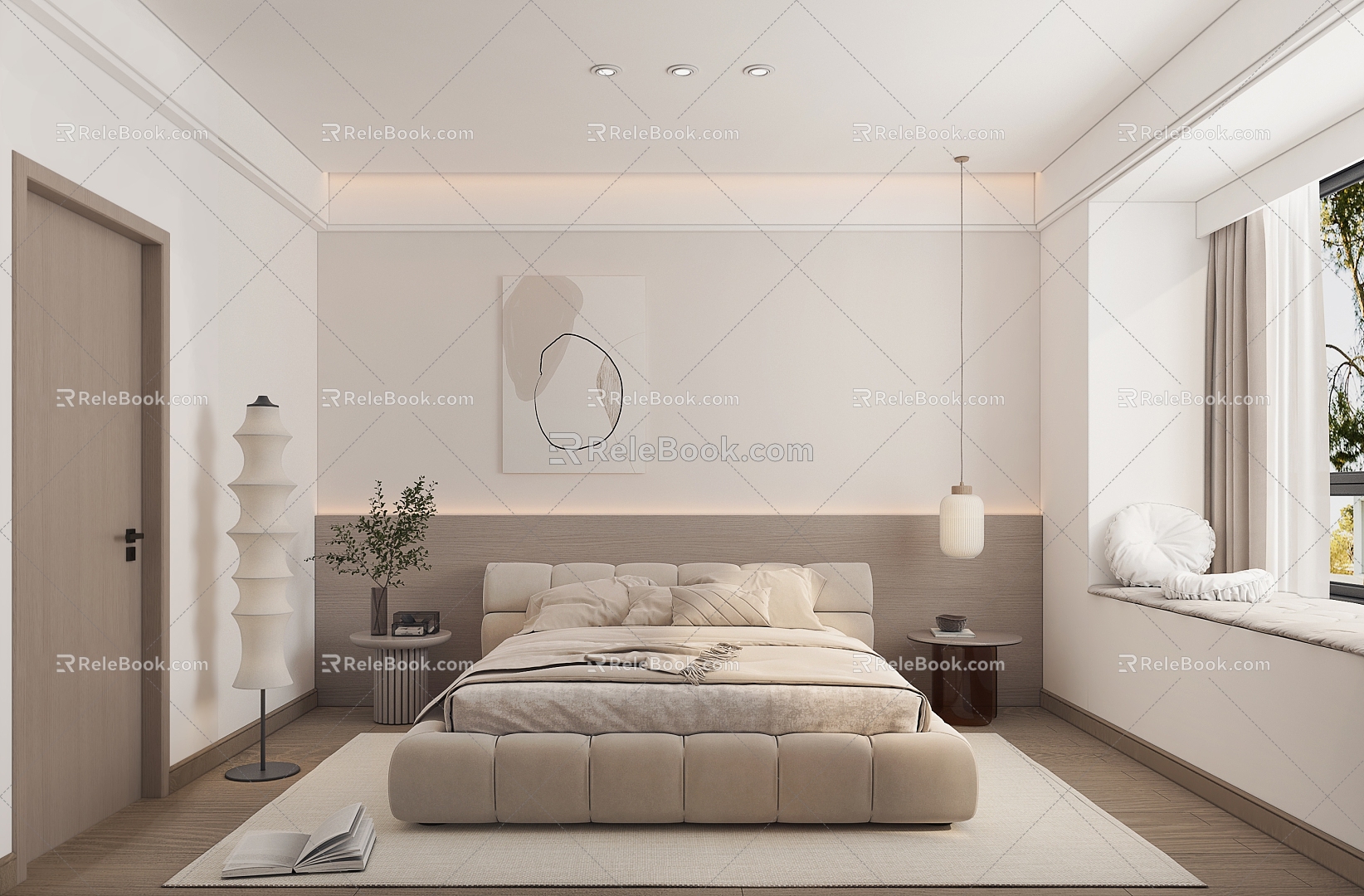 Modern Bedroom Room 3d model