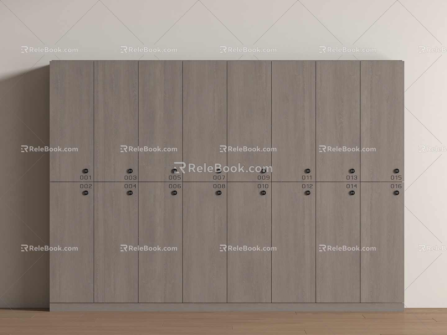 Modern Public Space Locker Storage Cabinet Pier Cabinet 3d model