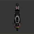 Sporty Racing Motorcycle With White Red Black Body And Number 52 Design