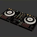 portable synthesizer mixer reverberator tuner mixer mixing equipment 3d model