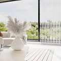 Warm Cream Style Open Dining And Living Space With Central Island Bar Stools And Appliances