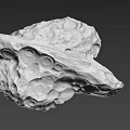 White Rough Stones And Natural Wood Pieces On Grey Reflective Background
