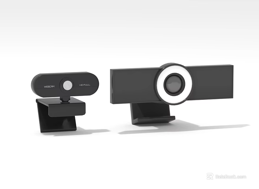 Projection Surveillance Devices With Modern Design Adjustable Stand And HD Monitoring Functionality 3d model 