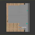 Building Joint Equipment With Wooden Substrate Gray Metal Plates And Green Fasteners