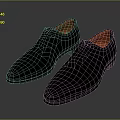 Genuine Black Leather Formal Shoes With Orange Lining For Daily Use
