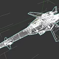 Military Weapon Fighter Jet Gray Aerodynamic Design 3D Model with Streamlined Body and Military Features