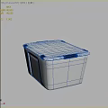 Transparent Storage Basket With Black Handles Clear Design For Clothes Organizing