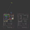 Modern Wardrobe Interior With Glass Doors Hanging Clothes Shelves Drawers And Built-in Lighting