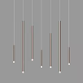 Modern Slim Pink Pendant Lights Hanging From Ceiling For Contemporary Home Decor