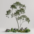 arbor landscape tree 3d model