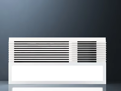 Modern White Air Conditioner Vent Grille Design For Home Interior Decor 3d model