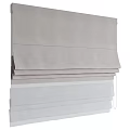 Collection of Curtains in Various Neutral Colors and Different Fabric Textures Stacked