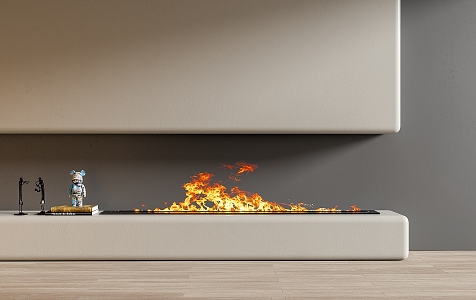 Modern Fireplace Electronic Fireplace Stove 3d model