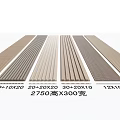 Various Sizes Wooden Wall Paneling with Striped Wood Grain for Interior Design