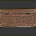 Vintage Wooden Display Cabinet Shelf With Geometric Carved Patterns And Traditional Style