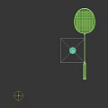 Professional Black Green Badminton Racket With Ergonomic Handle And Nylon Shuttlecock