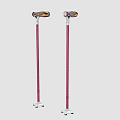 Lightweight Adjustable Medical Crutches With Ergonomic Handle And Stable Base Support 3d model