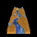 Photo Check-in Spot With Golden Wheat Blue Wavy Path Van Gogh Painting And Decorative Signs
