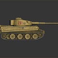 Modern Tank Tiger Tank World War II Tank 3d model