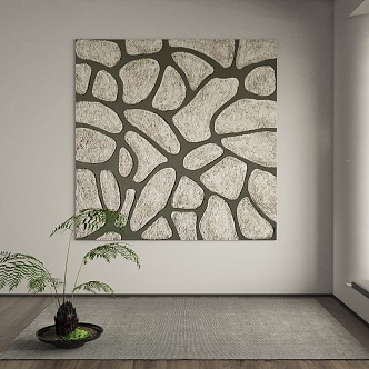 modern decorative painting 3d model