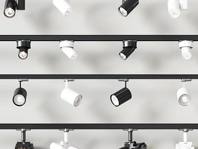 Adjustable Modern Downlights And Spotlights For Home Office Lighting Fixtures 3d model