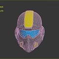 Sci-Fi Helmet Alien Helmet High Tech Helmet Game Helmet 3d model